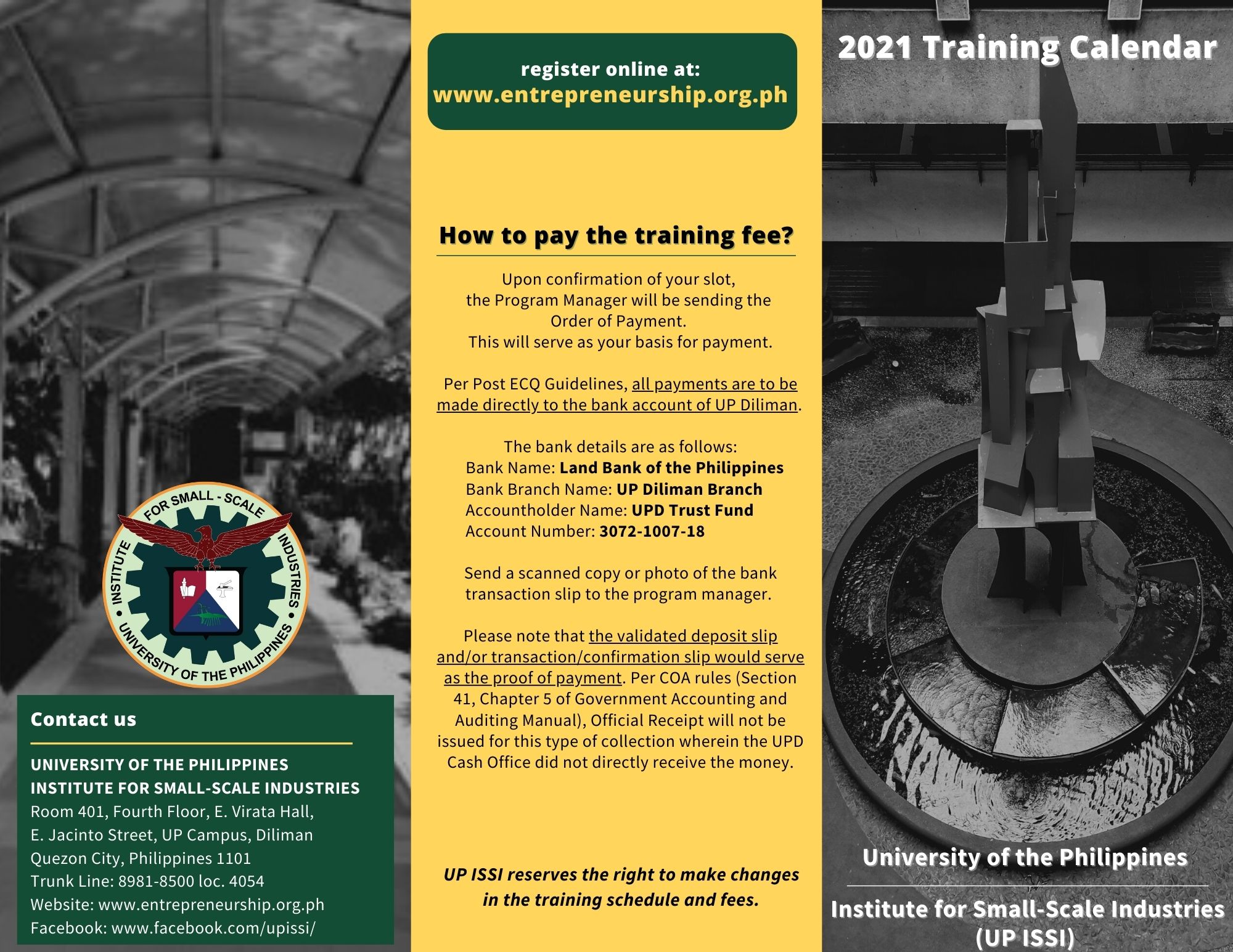 UP ISSI to open eCourses this 2021 Institute for SmallScale Industries