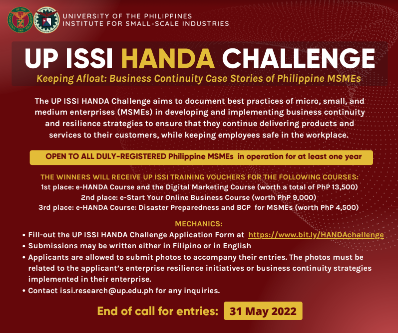 up issi handa challenge poster